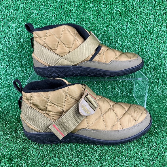 NEW Chaco Ramble Puff Military Olive Quilted Ankle Boots - Picture 1 of 7